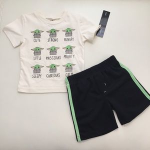 Star Wars Boy Cute Shorts Top Set